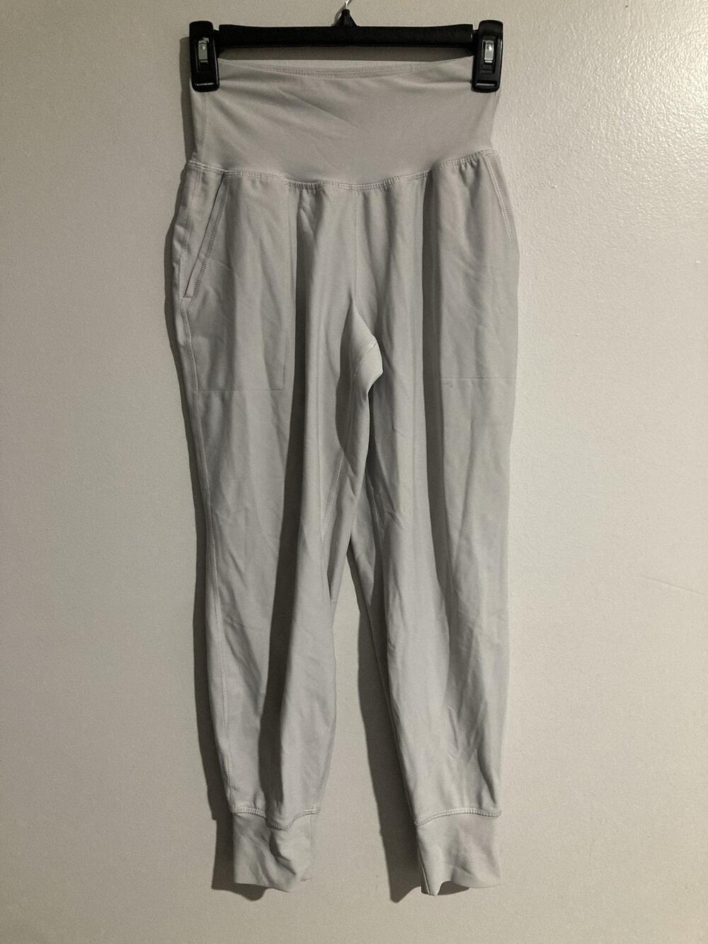 Old Navy Active Leggings Womens XS Gray Jogger High Rise Tapered Pockets